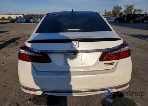 2017 Honda Accord Touring Hybrid из США, поврежденный, VIN JHMCR6F79HC017401
